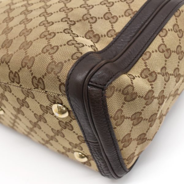 5000049884103658 5 Gucci Princy Tote Bag GG Canvas Leather Beige