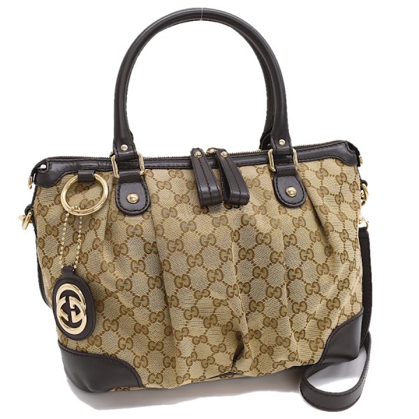 5000049884103659 1 Gucci Sookie 2way shoulder bag Interlocking GG canvas brown