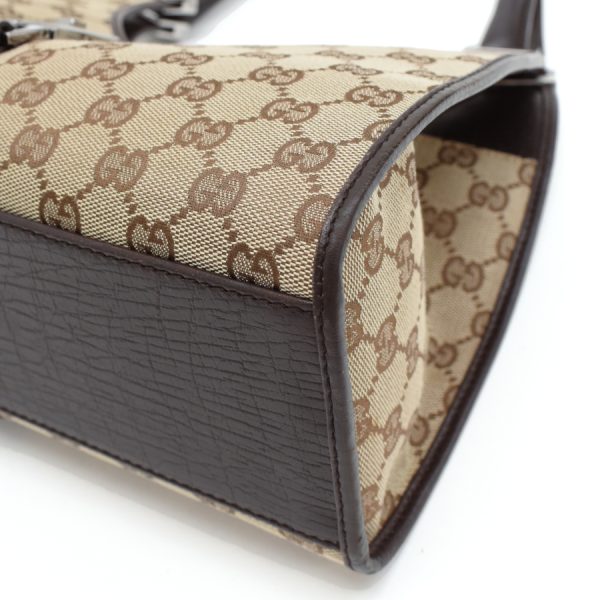 5000049884103666 5 Gucci Jackie Handbag GG Canvas Beige Brown