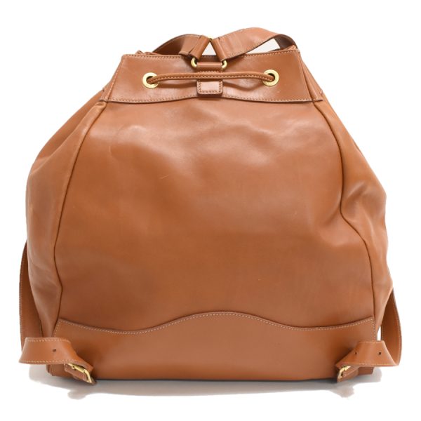 5000049884103697 3 Gucci Backpack Rucksack Drawstring Leather Brown