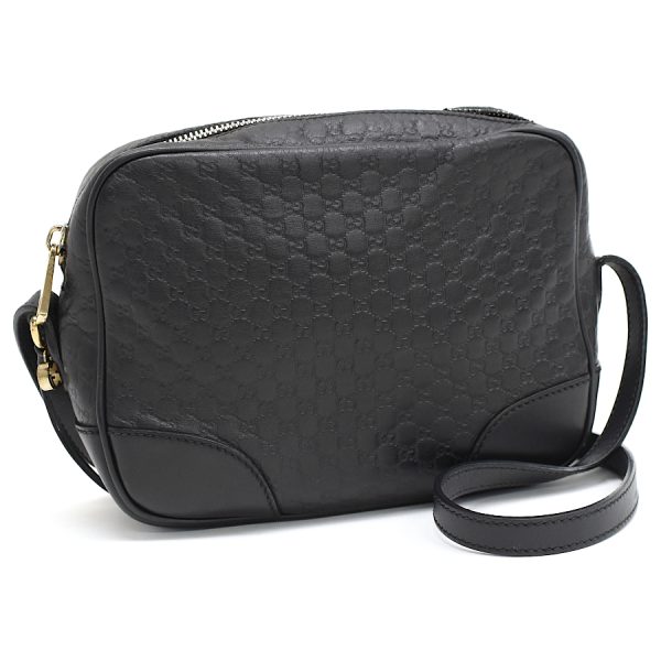 5000049884103715 1 Gucci Crossbody Shoulder Bag Micro Guccisima Leather Black