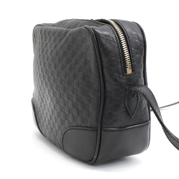 5000049884103715 2 Gucci Crossbody Shoulder Bag Micro Guccisima Leather Black