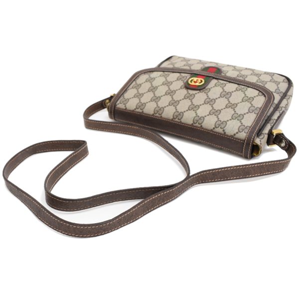 5000049884103716 7 Gucci Crossbody Shoulder Bag GG Supreme Leather Beige