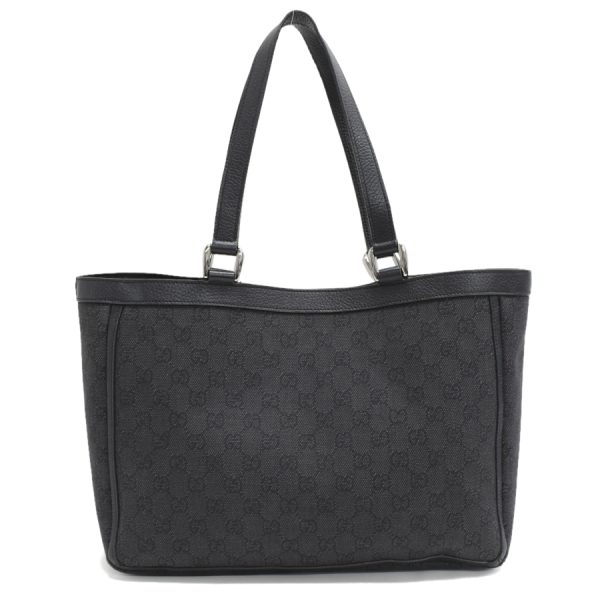 5000049884103819 3 Gucci Tote Bag GG Canvas Leather Black