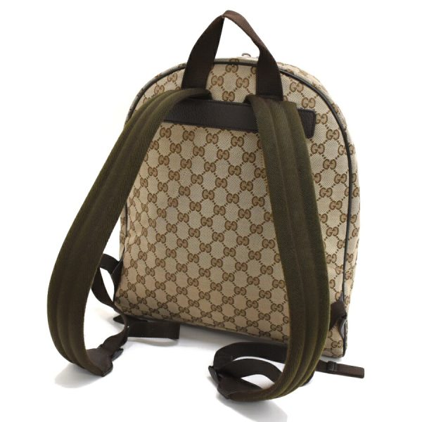 5000049884103830 6 Gucci Backpack Rucksack GG Canvas Leather Beige Brown