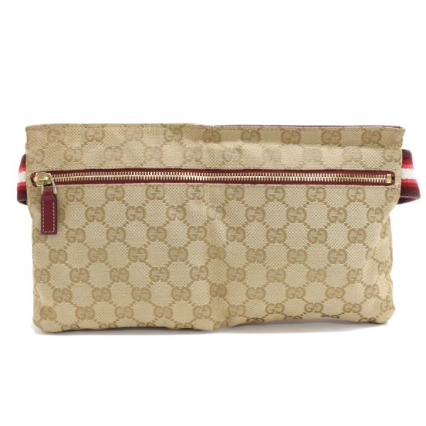 5000049884103842 3 Gucci Belt Bag Body Bag GG Canvas Leather Beige Red