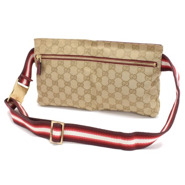 5000049884103842 7 Gucci Belt Bag Body Bag GG Canvas Leather Beige Red