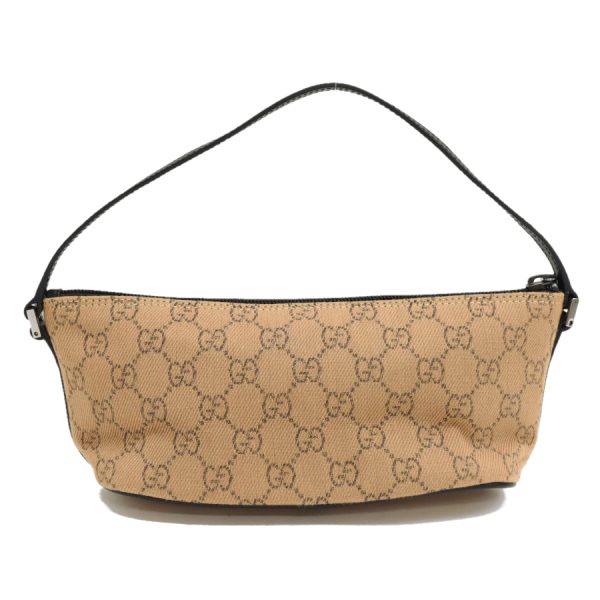 5000049884103888 3 Gucci Accessory Pouch GG Canvas Leather Camel Brown