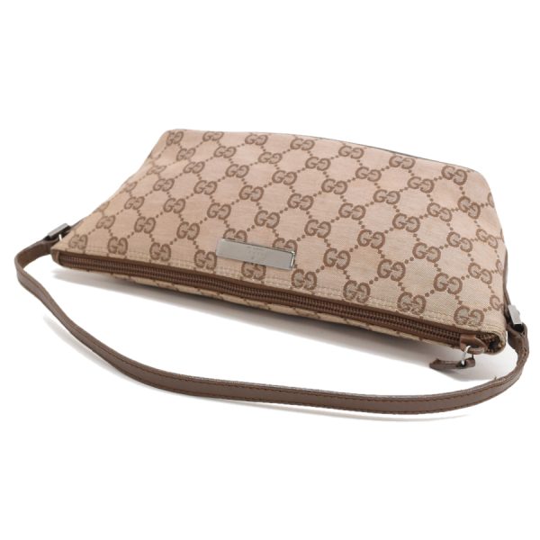 5000049884103897 7 Gucci Accessory Pouch Mini Handbag GG Canvas Leather Pink Beige