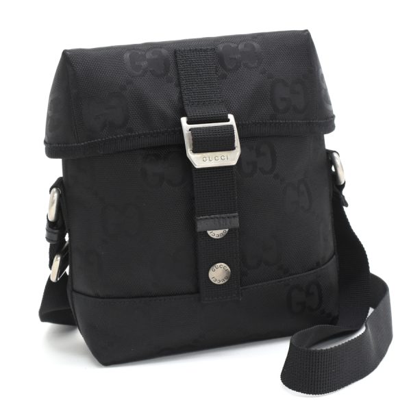 5000049884103922 1 Gucci Off The Grid Messenger Shoulder Bag GG Nylon Black