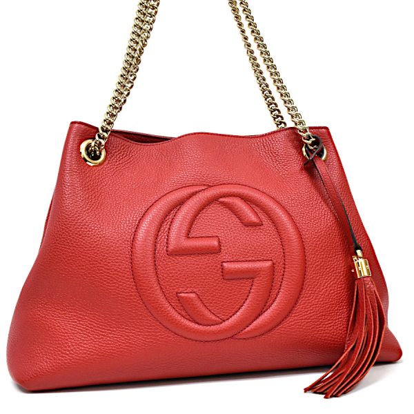 5000049884500453 1 Gucci Shoulder Bag Soho Leather Red