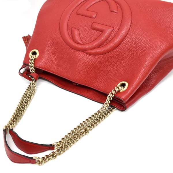 5000049884500453 7 Gucci Shoulder Bag Soho Leather Red