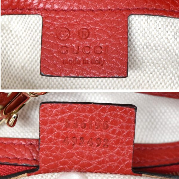 5000049884500453 9 Gucci Shoulder Bag Soho Leather Red