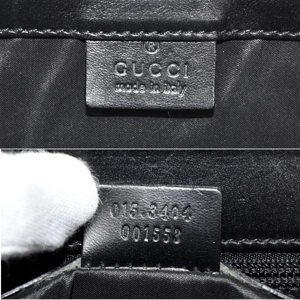 5000049889300661 9 Gucci 2way Briefcase Nylon Leather Black