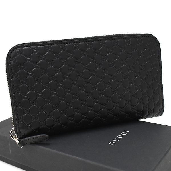 5000050884100340 1 Gucci zip around wallet long wallet Micro Guccisima leather black