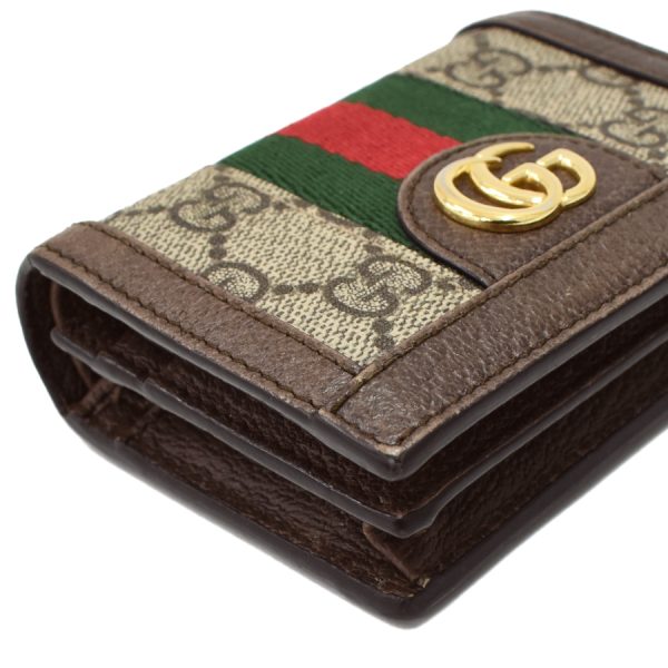 5000050884100356 5 Gucci Bifold Wallet Compact Wallet Offdia GG Supreme Brown