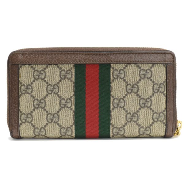 5000050884100367 3 Gucci Long Wallet Offdia GG Supreme Leather Brown