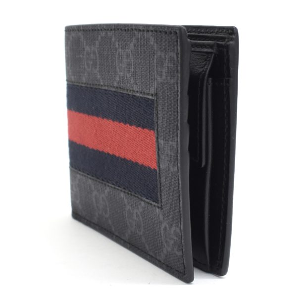 5000050884100376 2 Gucci bifold wallet GG Supreme coated canvas black