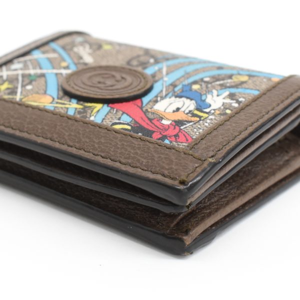 5000050884100377 5 Gucci Donald Duck Bifold Wallet Coated Canvas Brown