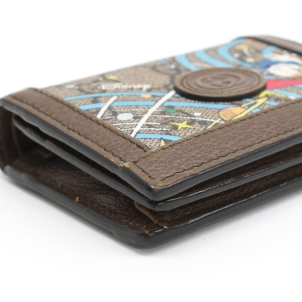 5000050884100377 6 Gucci Donald Duck Bifold Wallet Coated Canvas Brown