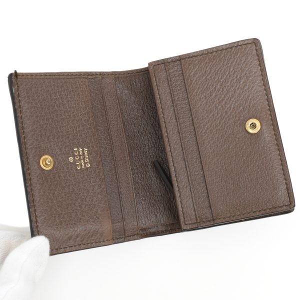 5000050884100377 7 Gucci Donald Duck Bifold Wallet Coated Canvas Brown