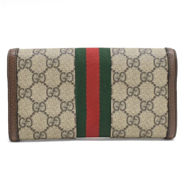 5000050884100386 3 Gucci GG Continental Wallet Long Wallet Ophidia GG Supreme Beige