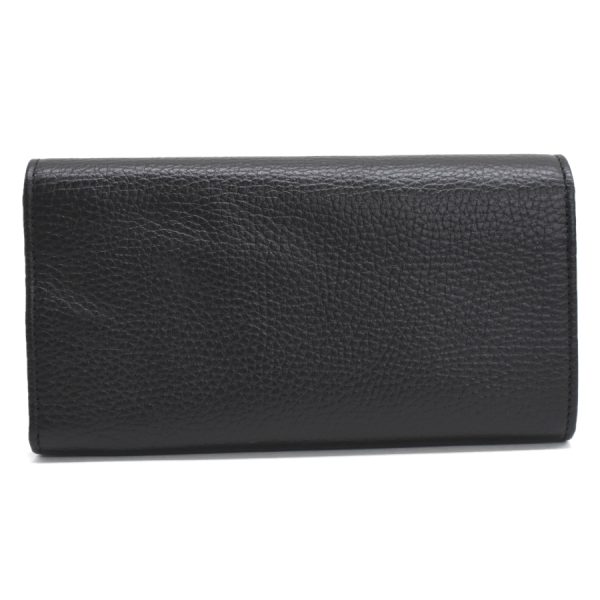 5000050884100388 3 Gucci long wallet Interlocking G leather black gold hardware