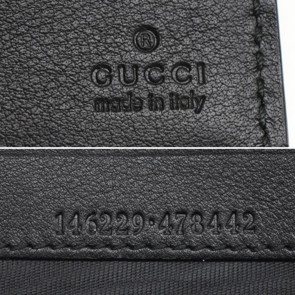 5000050884100394 9 Gucci Bi fold Long Wallet Guccisima Leather Black