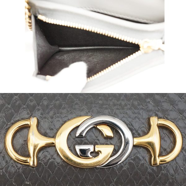 5000050884400242 7 Gucci Bifold Wallet Zumi Python Mini Chain Wallet G Horsebit