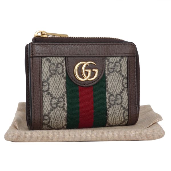 5000050884400249 1 Gucci Offdia Zip Around Wallet GG Supreme Sherry