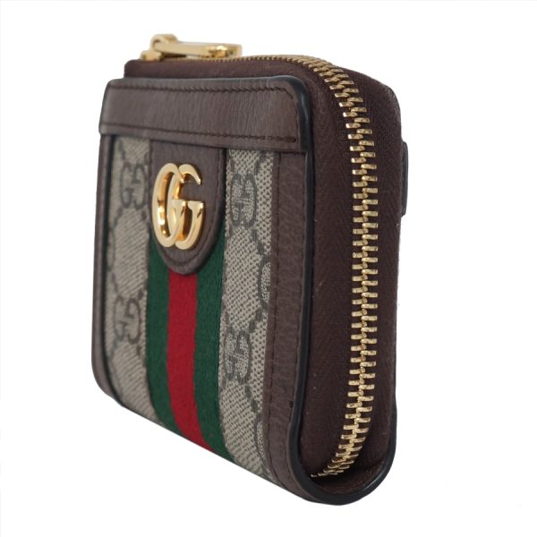 5000050884400249 2 Gucci Offdia Zip Around Wallet GG Supreme Sherry