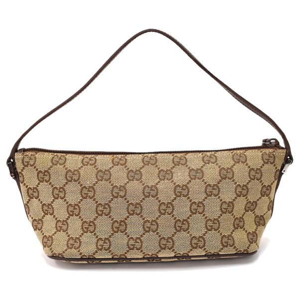 5000051884100348 3 Gucci Accessory Pouch GG Canvas Leather Beige Brown