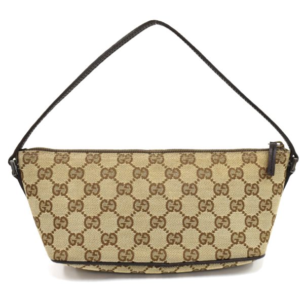 5000051884100350 3 Gucci Accessory Pouch Mini Handbag GG Canvas Leather Beige Brown