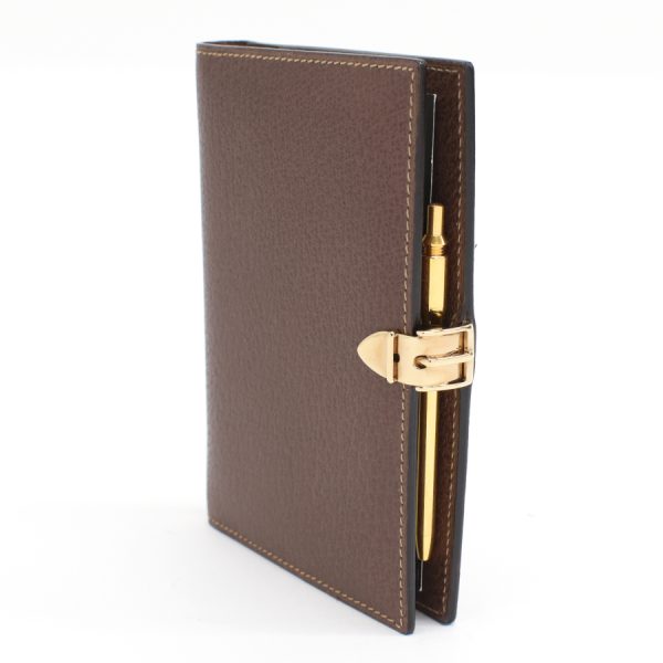 5000051884100401 2 Gucci Agenda notebook address book Leather brown gold hardware