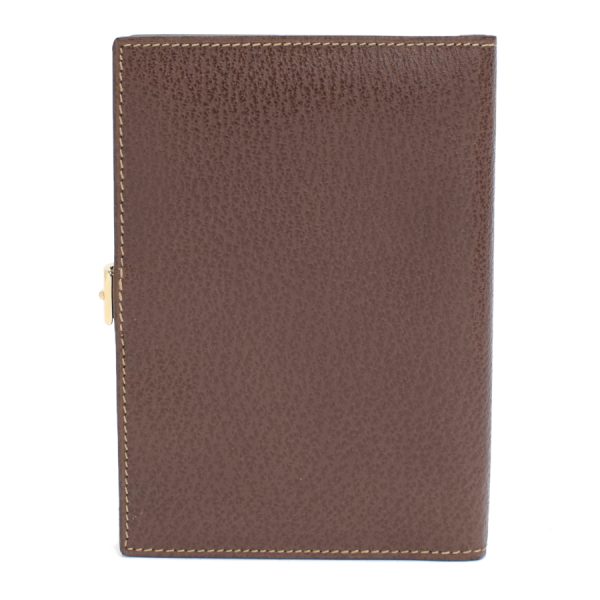 5000051884100401 3 Gucci Agenda notebook address book Leather brown gold hardware