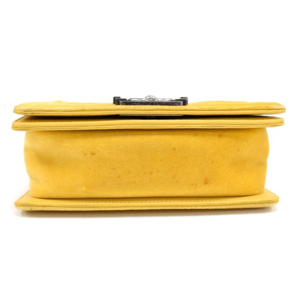 5000065884102268 4 Chanel Chain Shoulder Bag Boy Velor Yellow