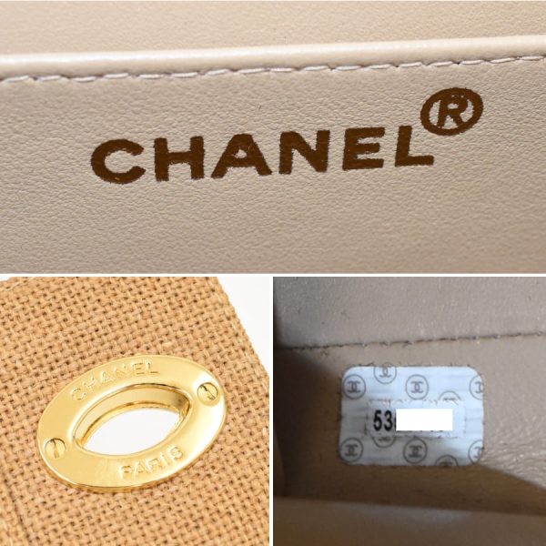 5000065884102330 9 CHANEL Business Bag Briefcase Hemp Linen Beige