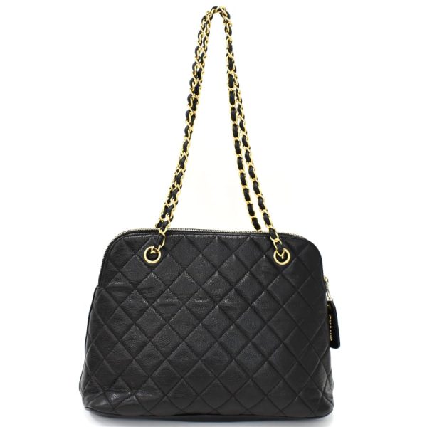 5000065884102428 3 CHANEL Chain Shoulder Bag Caviar Skin Leather Black