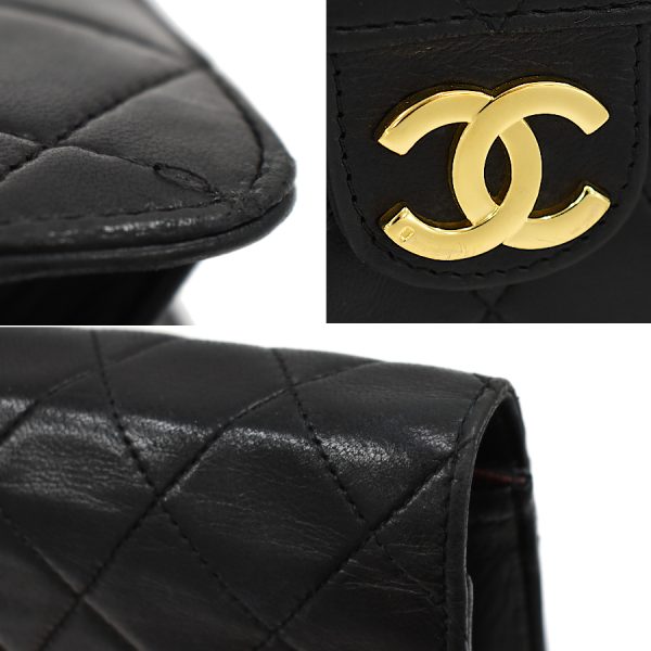 5000065884102451 9 CHANEL Chain Shoulder Bag Matelasse Leather Black