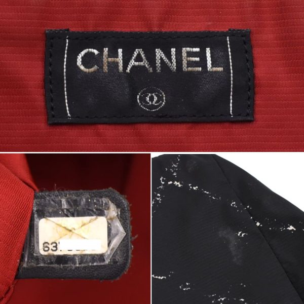 5000065884102523 9 CHANEL Tote Bag Old Travel Line Nylon Black