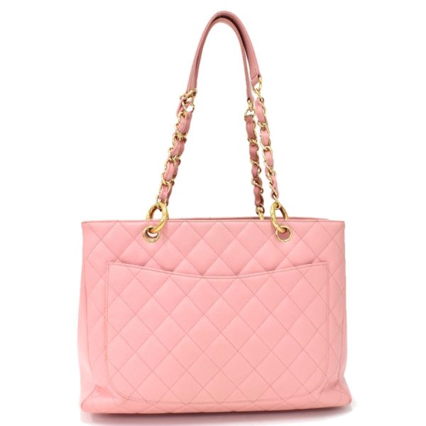 5000065884102538 3 CHANEL GST Chain Shoulder Bag Tote Coco Mark Caviar Skin Pink