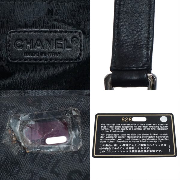 5000065884102540 9 CHANEL Handbag Black Leather