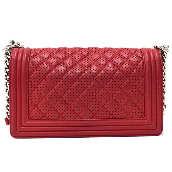 5000065884102550 3 Chanel Chain Shoulder Bag Boy Chanel Leather Red