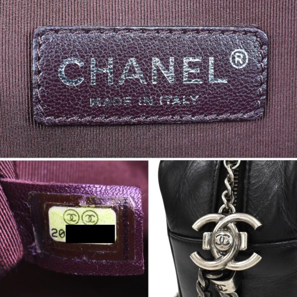 5000065884102570 9 Chanel Chain Shoulder Bag Boy Matelasse Leather Black