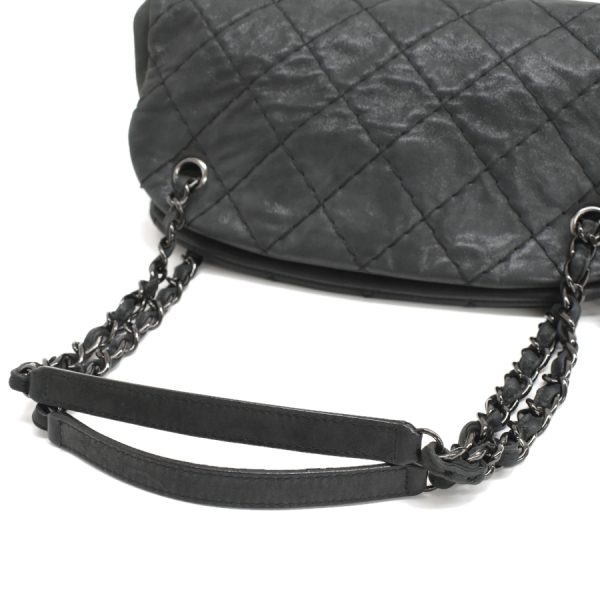 5000065884102648 7 CHANEL Mademoiselle Bowling Bag Chain Shoulder Bag Leather Black