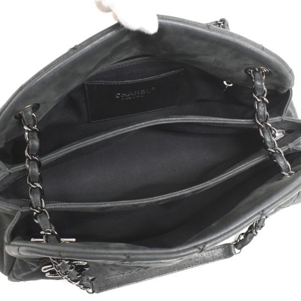 5000065884102648 8 CHANEL Mademoiselle Bowling Bag Chain Shoulder Bag Leather Black