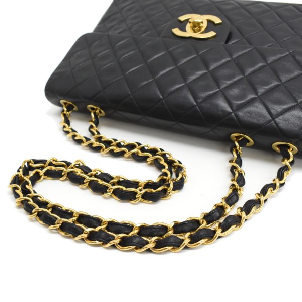 5000065884102687 6 CHANEL Matelasse 34 Chain Shoulder Bag Deca Matelasse Coco Mark Turnlock W Chain Leather Black Gold Hardware