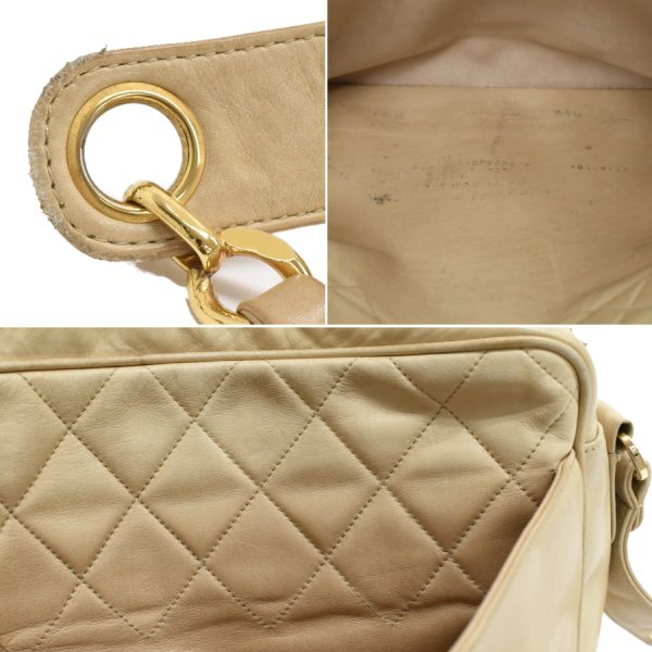 5000065884102788 9 CHANEL Chain Shoulder Bag Matelasse Leather Beige