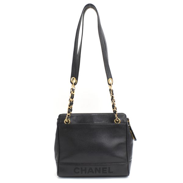 5000065884102923 3 CHANEL Chain Shoulder Tote Bag Caviar Skin Leather Black