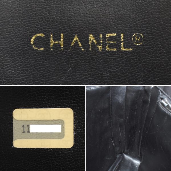 5000065884102924 9 CHANEL Matelasse Chain Shoulder Tote Bag Lambskin Leather Black